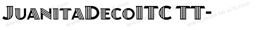 JuanitaDecoITC TT字体转换